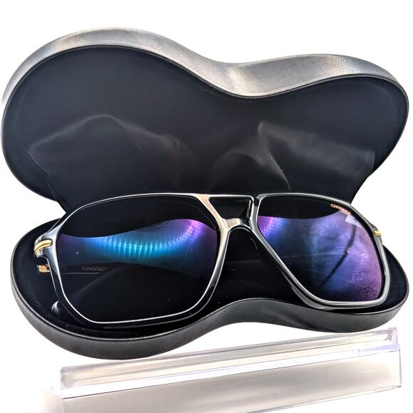 Carera 350 Navigator Double Bridge Polarized Sunglasses – Matte Black & Silver - Picture 2 of 6